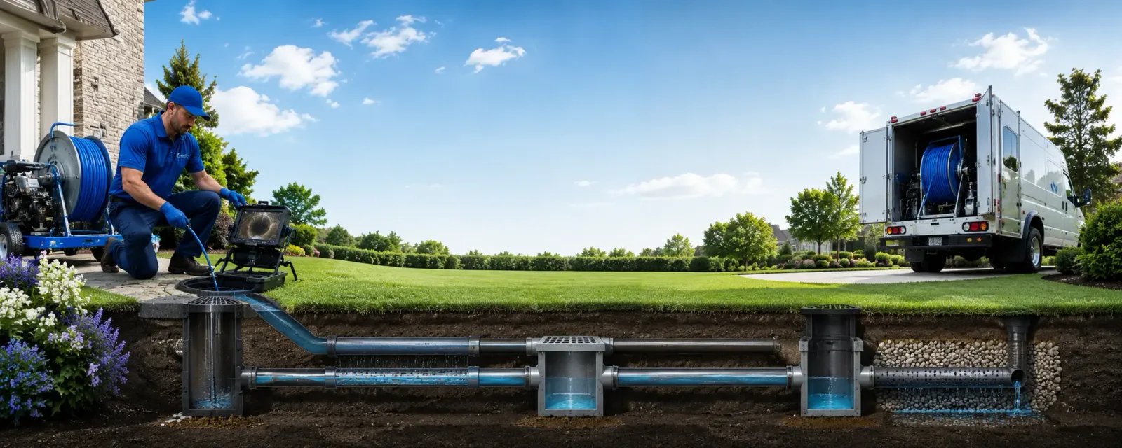 Outdoor drain cleaning information for Wakefield, MA
